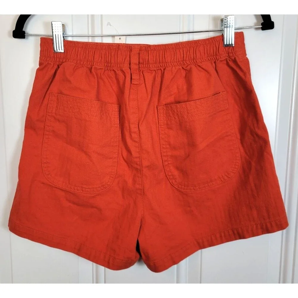 NWT Madewell Camp Shorts Size XS Chili Red